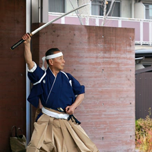 迫力ある剣舞
