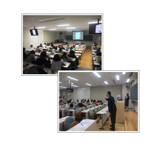 卒業生による講演のようす