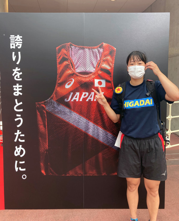陸上競技部 中村選手