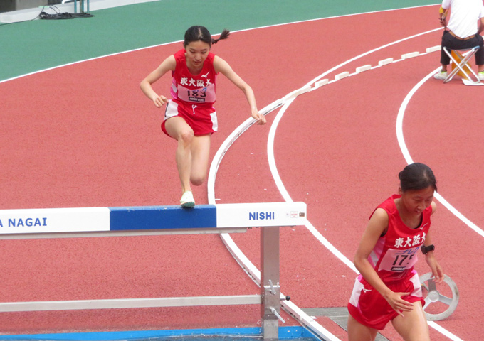 3000ｍ障害　水郷を越える石野