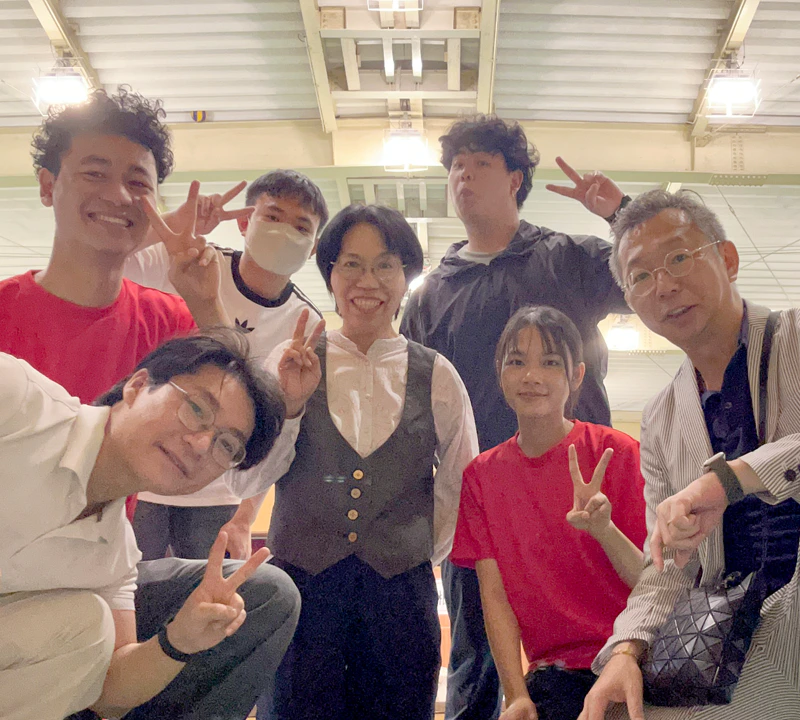 東大阪大学短期大学部介護福祉学科　参加教員と参加学生